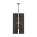 Capital Lighting C531241AB Aged Brass / Black Entrance / Foyer Pendant