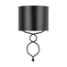 Capital Lighting C631612MB Matte Black 1 Bulb Wall Sconce