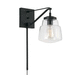 Capital Lighting C642711MB518 Matte Black 1 Bulb Wall Sconce