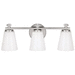 Capital Lighting C8023PN127 Polished Nickel 3 Bulb Bathroom Light