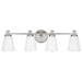 Capital Lighting C8024PN127 Polished Nickel 4 or more Bulb Bathroom Light