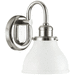 Capital Lighting C8301PN128 Polished Nickel 1 Bulb Wall Sconce