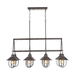 Capital Lighting C830881MI Mineral Brown Linear Pendant