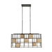 Capital Lighting C830971AB Aged Brass / Black Linear Pendant