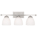 Capital Lighting C8403MN202 Matte Nickel 3 Bulb Bathroom Light