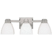 Capital Lighting C8513BN216 Brushed Nickel 3 Bulb Bathroom Light