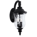 Capital Lighting C939822BK Black Outdoor Entrance Wall Light