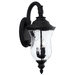 Capital Lighting C939831BK Black Outdoor Entrance Wall Light