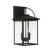 Capital Lighting C948021BK Black Outdoor Entrance Wall Light