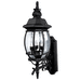 Capital Lighting C9863BK Black Outdoor Entrance Wall Light