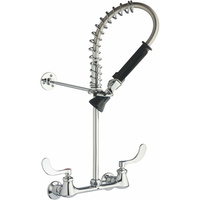  Commercial Wallmount Kitchen Faucet - Polished Chrome