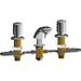 Chicago Faucets C404HZV765E39ABCP Polish Chrome Plated Self Closing / Metering Bathroom Sink Faucet