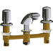Chicago Faucets C404V765ABCP Polish Chrome Plated Self Closing / Metering Bathroom Sink Faucet