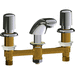 Chicago Faucets C404V765E39ABCP Polish Chrome Plated Self Closing / Metering Bathroom Sink Faucet