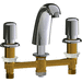 Chicago Faucets C405VE2805765AB Polish Chrome Plated Self Closing / Metering Bathroom Sink Faucet