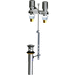 Chicago Faucets C797765ABCP Polish Chrome Plated Self Closing / Metering Bathroom Sink Faucet