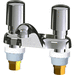 Chicago Faucets C802V765E39ABCP Polish Chrome Plated Self Closing / Metering Bathroom Sink Faucet