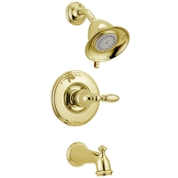  Victorian One Handle Tub & Shower Faucet - Brilliance Polished Brass