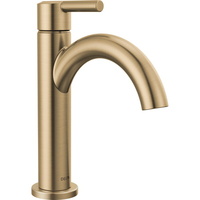  Nicoli Single Hole Bathroom Faucet - Champagne Bronze