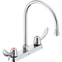  Commercial Wallmount Kitchen Faucet - Chrome