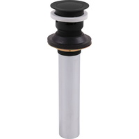  D-Push Lavatory Drain Bathroom Accessory - Matte Black