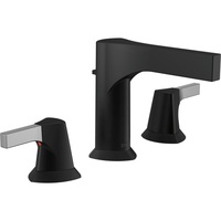  Zura 8'' Widespread Bathroom Faucet - Matte Black / Chrome