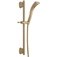  Hand Held Shower - Slide Bar Mount Shower Accessory - Brilliance Champagne Bronze