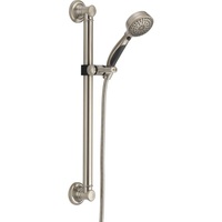  Hand Held Shower - Slide Bar Mount Shower Accessory - Brilliance Stainless
