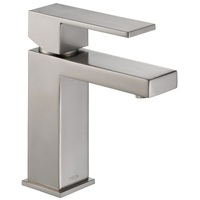  Angular Modern Single Hole Bathroom Faucet - Brilliance Stainless