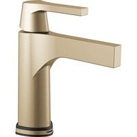  Zura Single Hole Bathroom Faucet - Brilliance Champagne Bronze