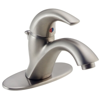  C - Spout Single Hole Bathroom Faucet - Brilliance Stainless