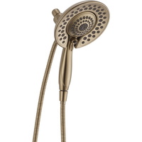  In2Ition  Hand Held Shower - Shower Arm Mount Shower Accessory - Lumicoat Champagne Bronze