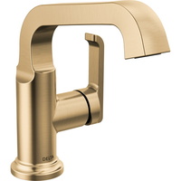  Tetra Single Hole Bathroom Faucet - Lumicoat Champagne Bronze