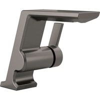  Pivotal Single Hole Bathroom Faucet - Black Stainless