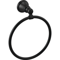  Woodhurst Towel Ring Bathroom Accessory - Matte Black
