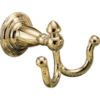  Victorian Robe Hook Bathroom Accessory - Brilliance Polished Brass