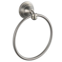  Linden Towel Ring Bathroom Accessory - Brilliance Stainless