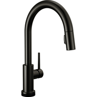  Trinsic Single Handle Kitchen Faucet - Black Stainless