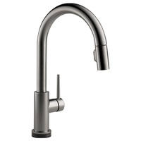  Trinsic Pull-Out Spray Kitchen Faucet - Black Stainless