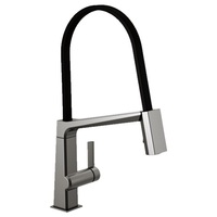  Pivotal Pull-Out Spray Kitchen Faucet - Black Stainless