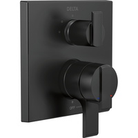  Angular Modern Non-Thermostatic Valve Trim Trim Kit - Matte Black