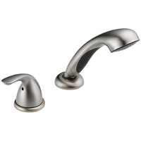  Roman Diverter With Handshower Tub Faucet - Brilliance Stainless