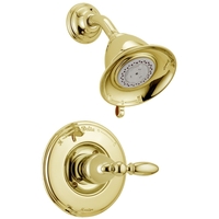  Victorian Single Handle Shower Faucet - Brilliance Polished Brass