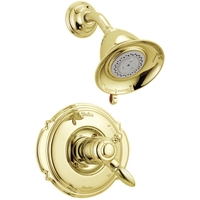  Victorian Single Handle Shower Faucet - Brilliance Polished Brass