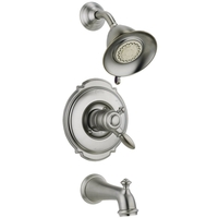  Victorian One Handle Tub & Shower Faucet - Brilliance Stainless