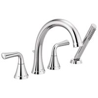  Kayra Deck Mount With Handshower Tub Faucet - Chrome