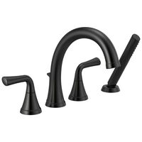  Kayra Deck Mount With Handshower Tub Faucet - Matte Black
