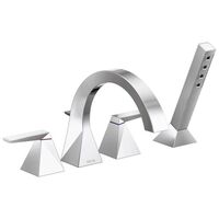  Trillian Deck Mount With Handshower Tub Faucet - Chrome