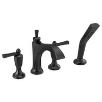  Dorval Deck Mount With Handshower Tub Faucet - Matte Black