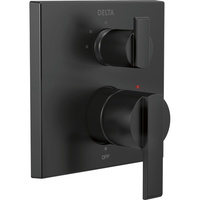  Angular Modern Non-Thermostatic Valve Trim Trim Kit - Matte Black